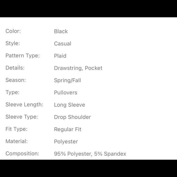 🔥2for$25🔥Plaid print light weight hoodie - Picture 6 of 7